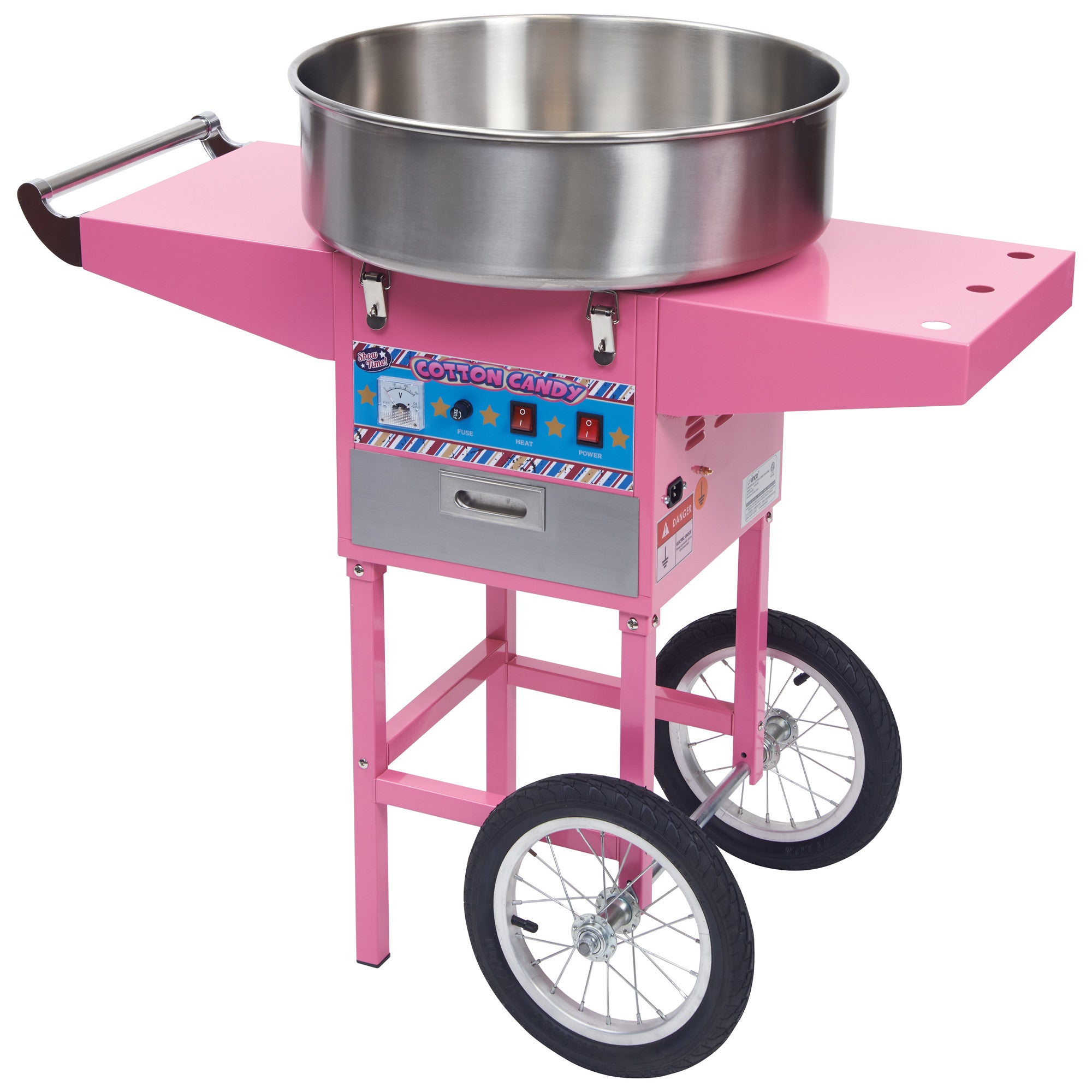 CCM-28M - ShowTime! Cotton Candy Machine With Cart, 1080W – Winco