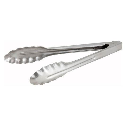 UT-9HT - Stainless Steel Utility Tongs, Extra Heavyweight - 9"