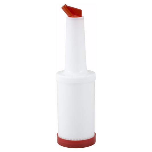 PPB-1R - Liquor/Juice Pour Bottle - 1 Quart, Red