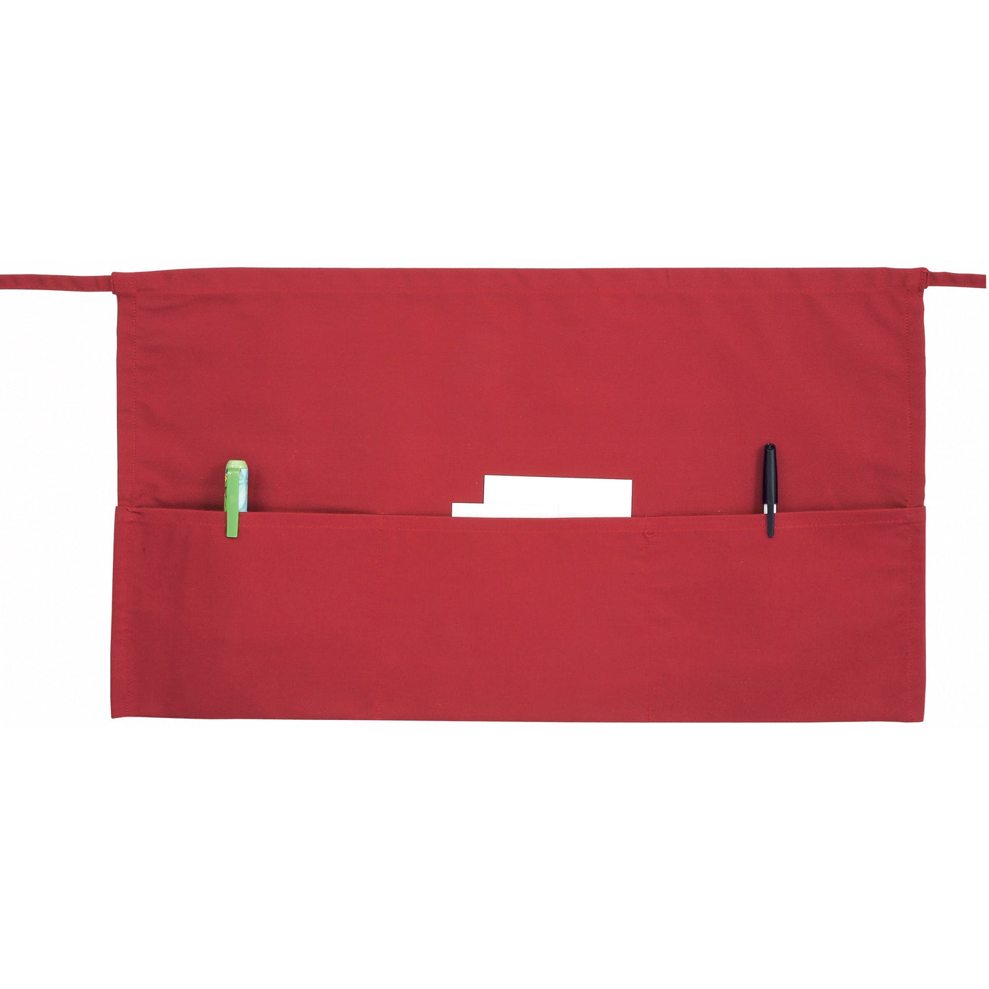 WA-1221RED - 3-Pocket Waist Apron - Red