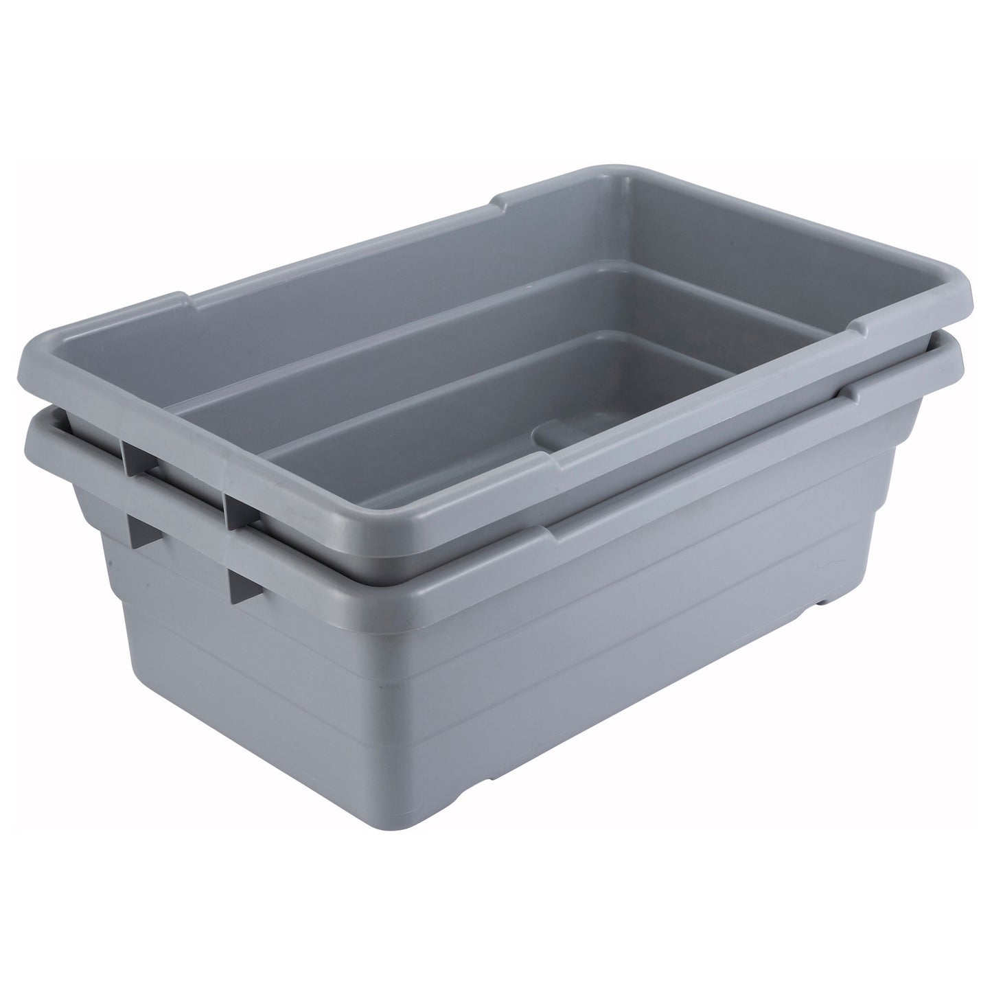 PL-8 - Nesting Polypropylene Lug Box, Gray