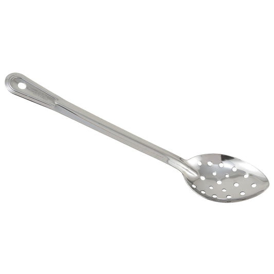 BSPN-11 - Winco Prime One-piece Stainless Steel Basting Spoon, NSF - Perforated, 11"