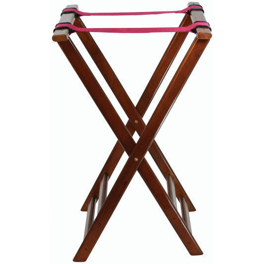 TR-33W - Folding Tray Stand, 32" High - Walnut