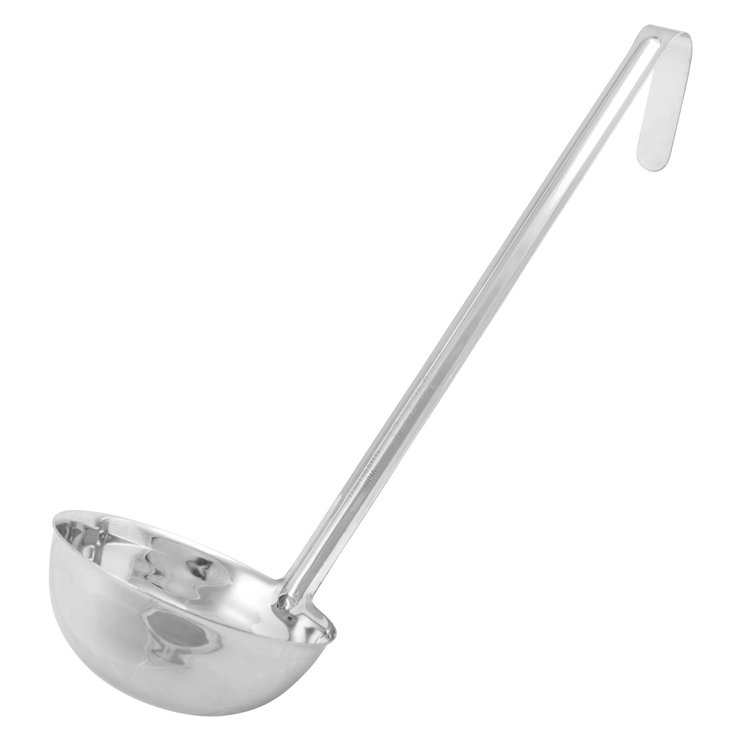 LDIN-12 - Winco Prime One-Piece Ladle, Stainless Steel - 12 oz