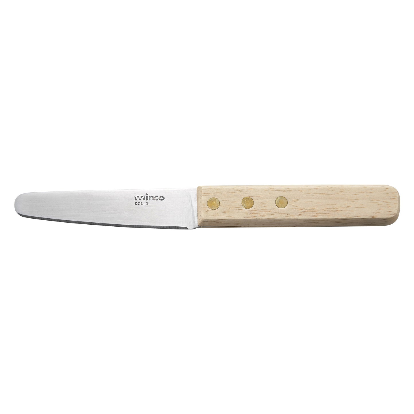 KCL-3 - 3-1/2" Blade Oyster/Clam Knife, Wooden Handle