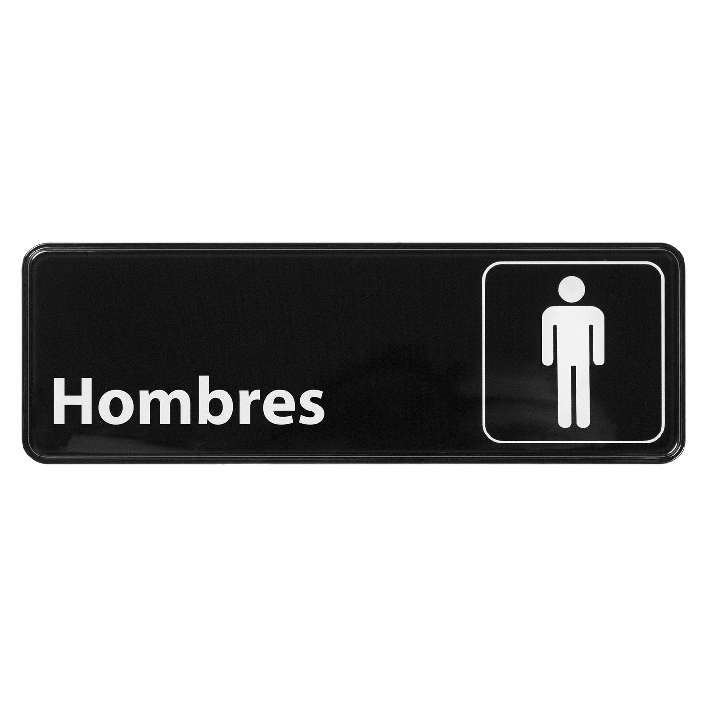 SGN-368 - Information Signs, 9"W x 3"H, Spanish - SGN-368 - Men
