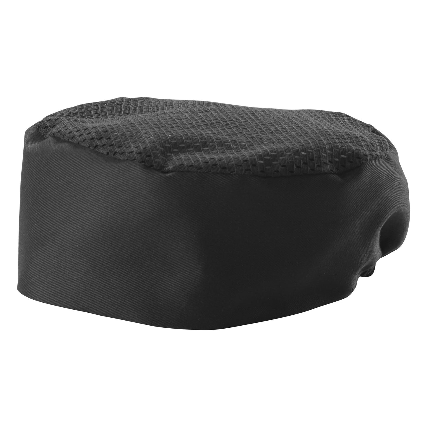 CHPB-3BX - Ventilated Pillbox Hats - Black, Large