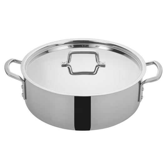TGBZ-14 - Tri-Gen Tri-Ply Stainless Steel Brazier with Cover - 14 Quart