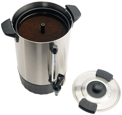 ECU-50A - Electric Stainless Steel Coffee Urn - 50-Cup (8L)