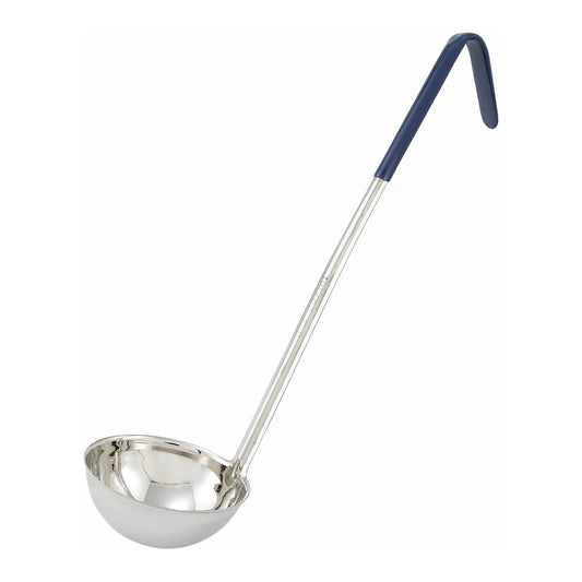LDC-8 - One-Piece Stainless Steel Ladle, Color-Coded Handles - 8 oz