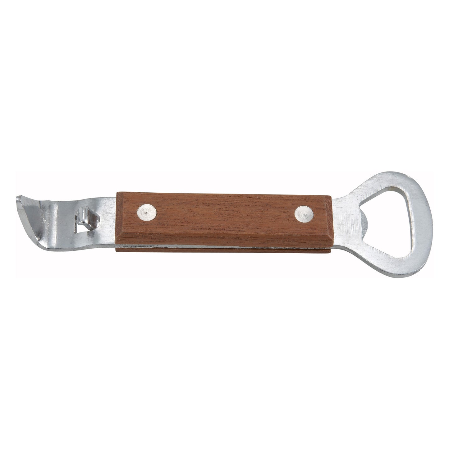 CO-303 - 7" Can Tapper/Bottle Opener, Stainless Steel with Wooden Handle