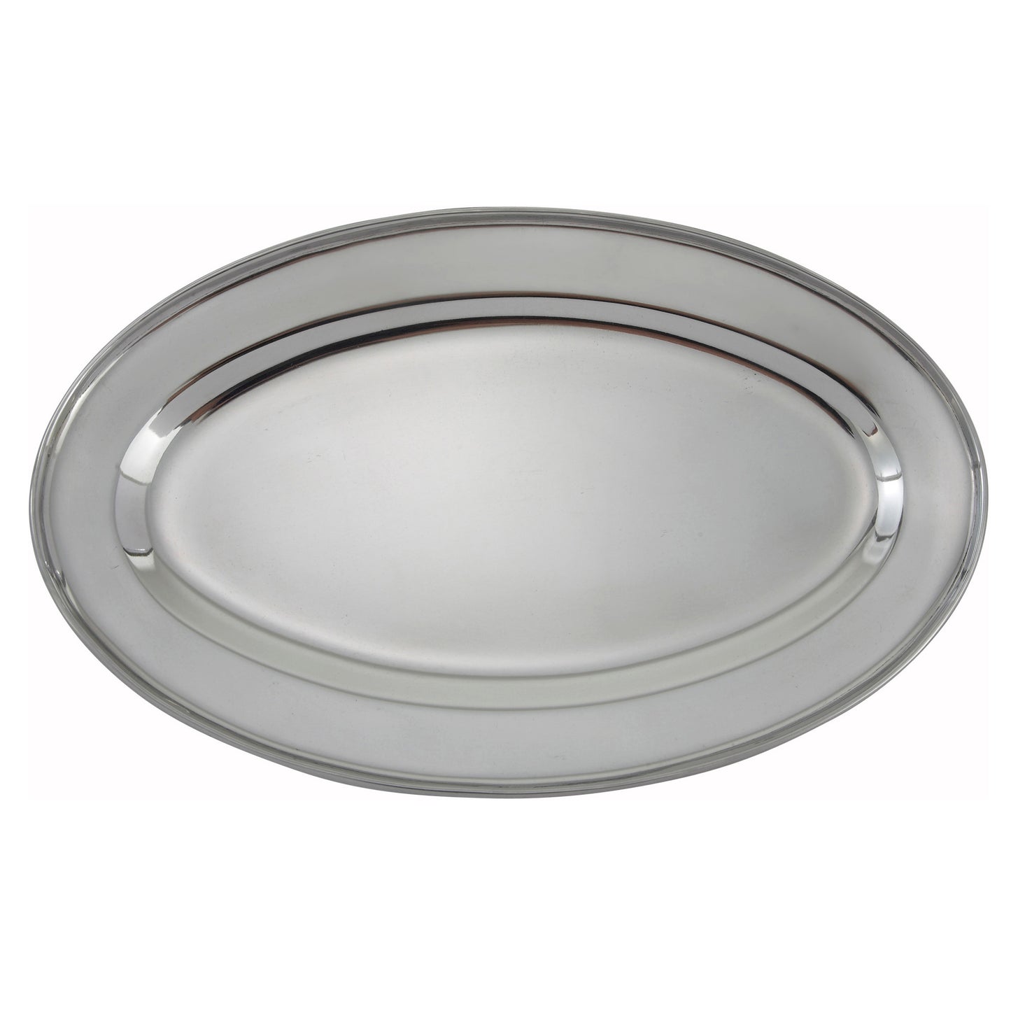 OPL-16 - Oval Platter, Stainless Steel - 16"