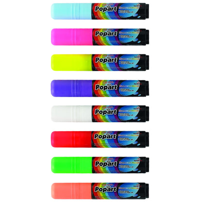 MBPM-W - Chisel Tip Marker, Deluxe Plus - Neon White