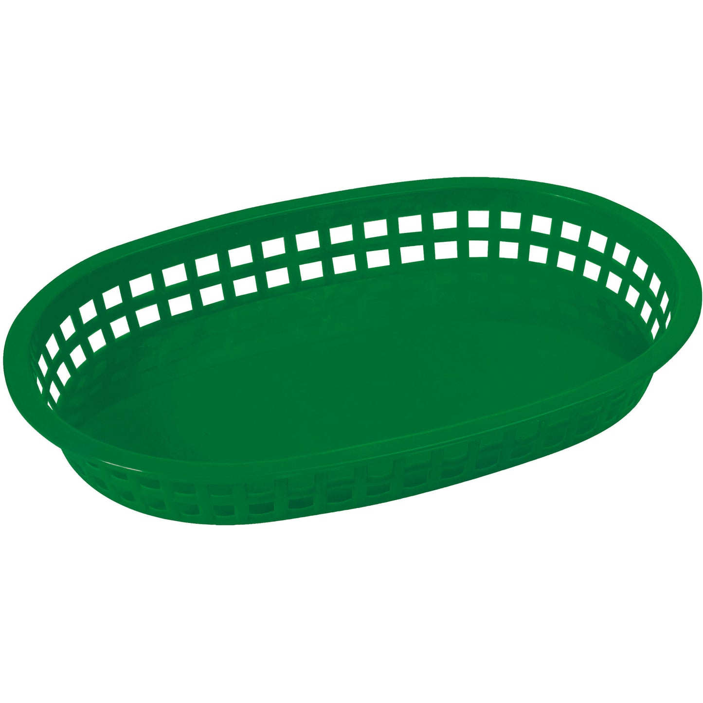 PLB-G - Oval Platter Baskets, 10-3/4" x 7-1/4" x 1-1/2" - Green