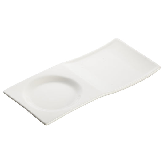 WDP012-101 - 8" x 3-3/4" Porcelain Tray, Bright White, 36 pcs/case