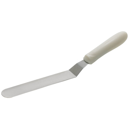 TWPO-7 - Spatula with Offset, White Polypropylene Handle - 6-1/2" x 1-15/16"