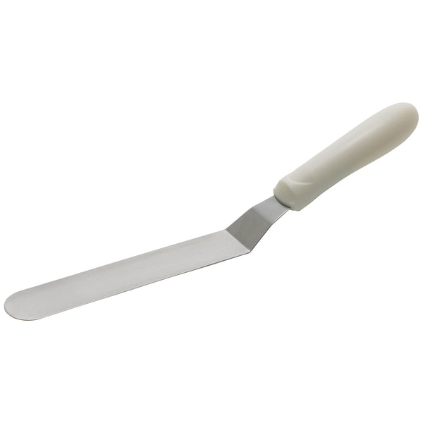 Twpo-7 - Spatula With Offset, White Polypropylene Handle - 6-1 2