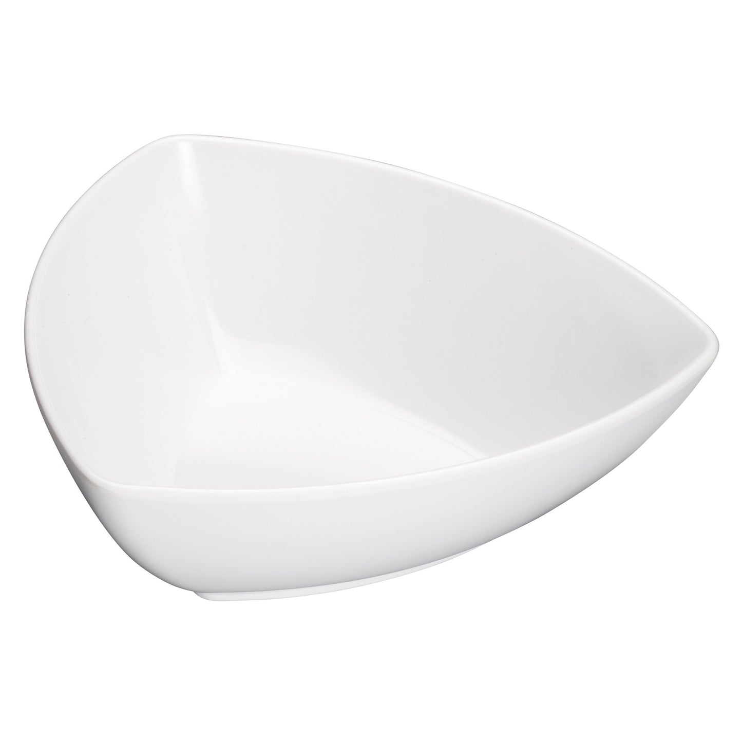 WDM005-201 - 7" Melamine Triangular Bowl, White, 24pcs/case