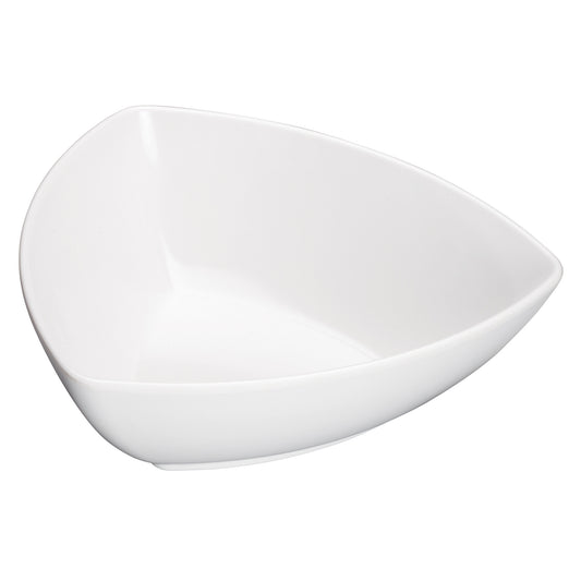 WDM005-201 - 7" Melamine Triangular Bowl, White, 24pcs/case