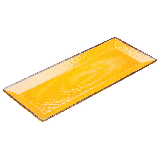 WDM001-608 - 19"x8" Melamine Rectangular Plate, Yellow, 24pcs/case