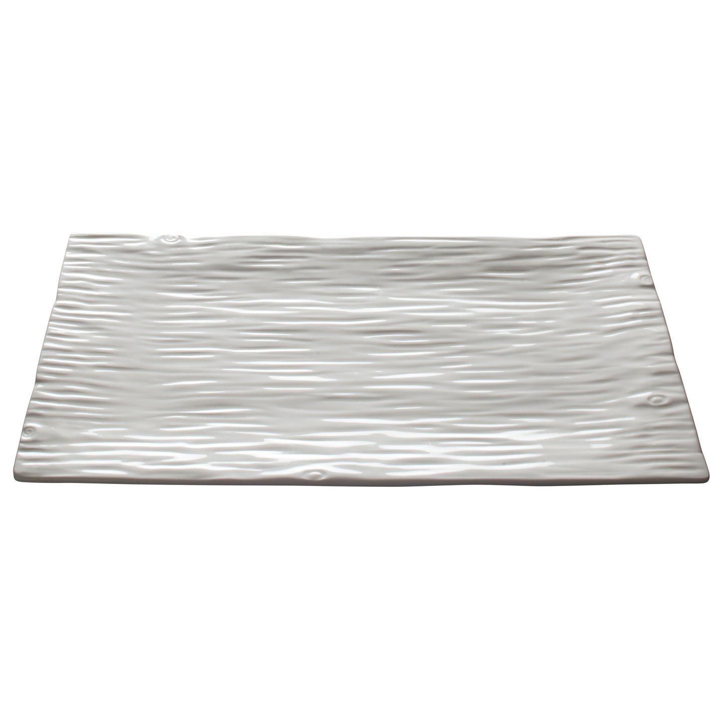 WDP002-203 - Dalmata Porcelain Rectangular Platter, Creamy White - 15-3/4"