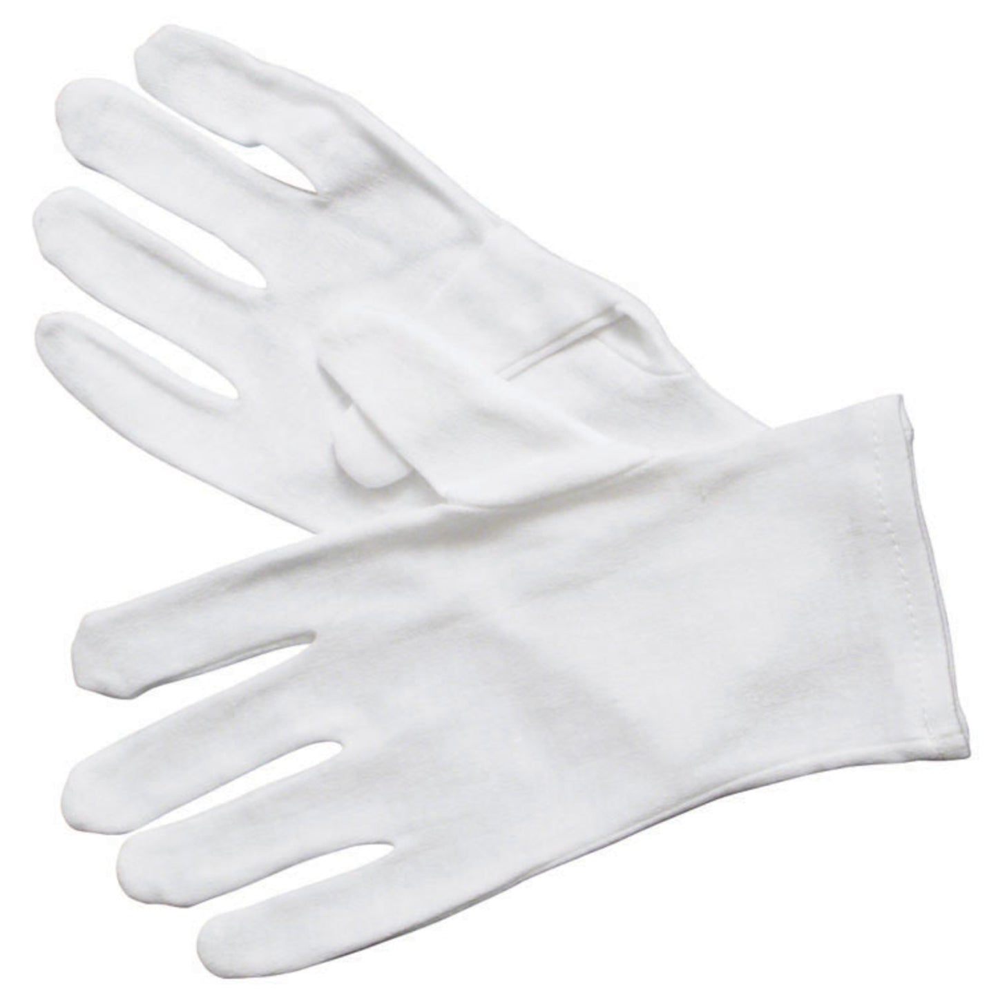 GLC-L - White Cotton Service Gloves - Large