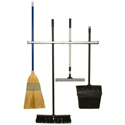 MHH-36 - 36" Mop/Broom Rack with Rubber Bristles