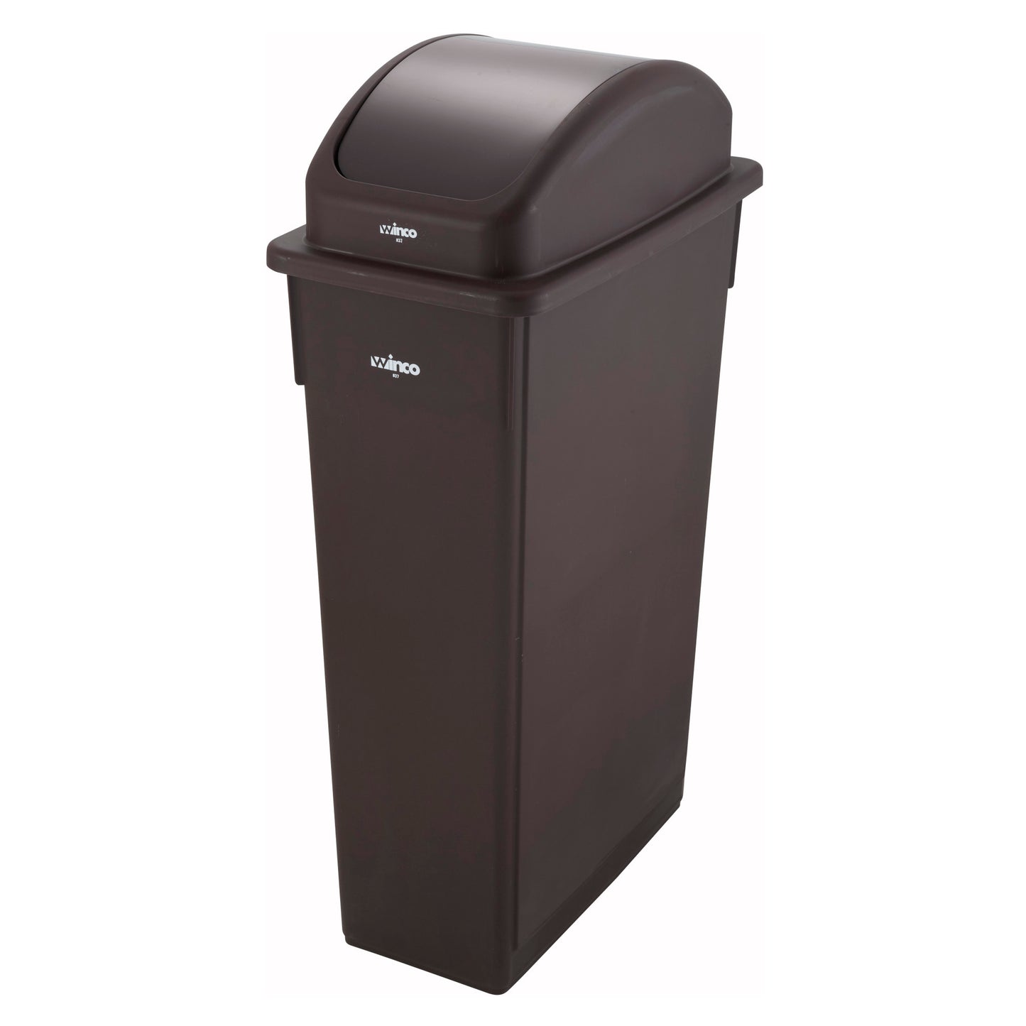 PTCL-23B - Swing Lid for 23 Gallon Slender Trash Cans - Brown