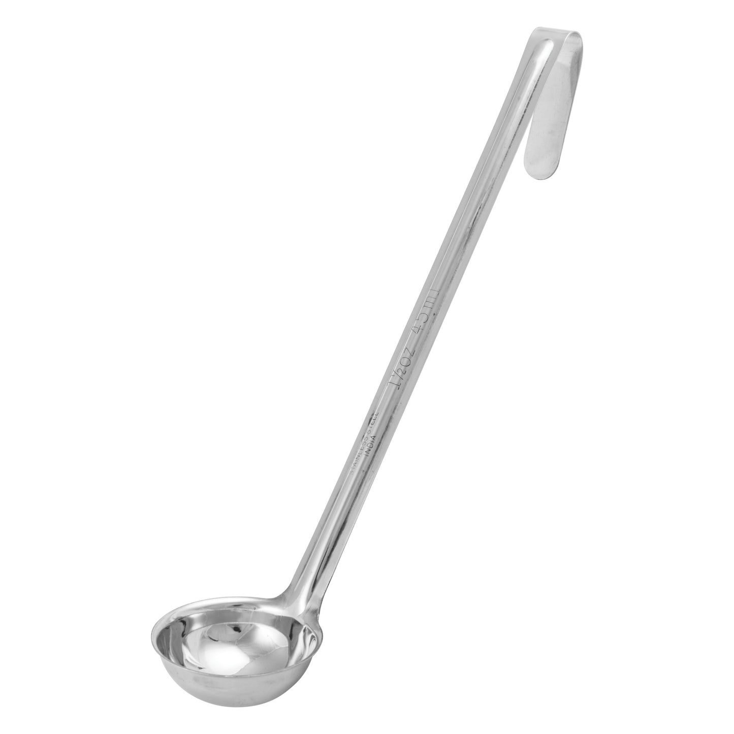 LDIN-1.5 - Winco Prime One-Piece Ladle, Stainless Steel - 1-1/2 oz