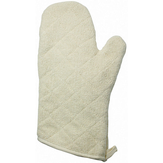 OMT-13 - Oven Mitt, Terry Cloth, Silicone Lining - 13"