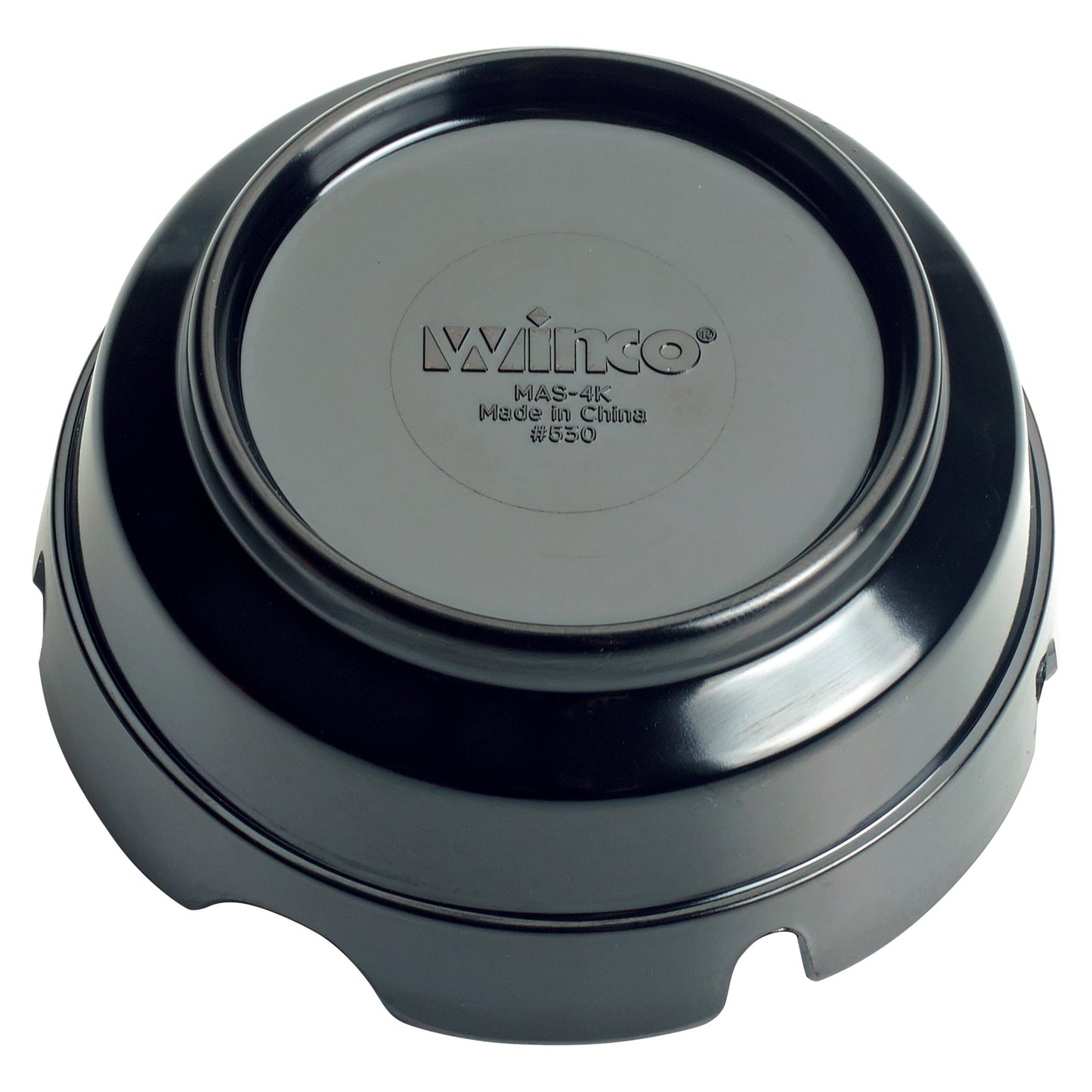 MAS-4K - Plastic Stackable Ashtray - Black