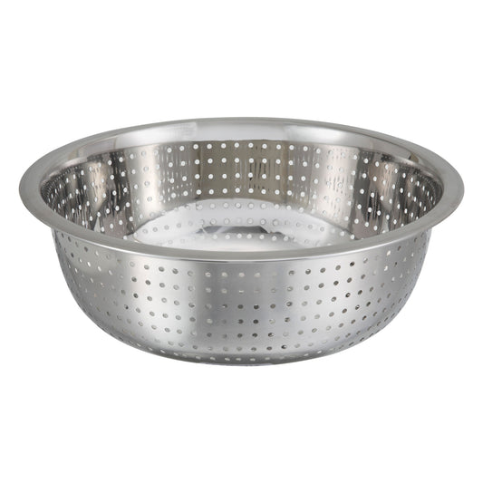 CCOD-11S - 11" Diameter Stainless Steel Chinese-Style Colander with 2.5 mm Drain Holes