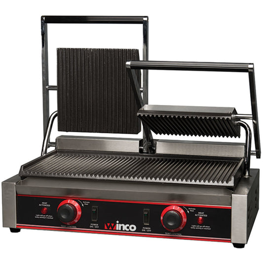 EPG-2 - Double Panini Grill, 19" x 9" Surface