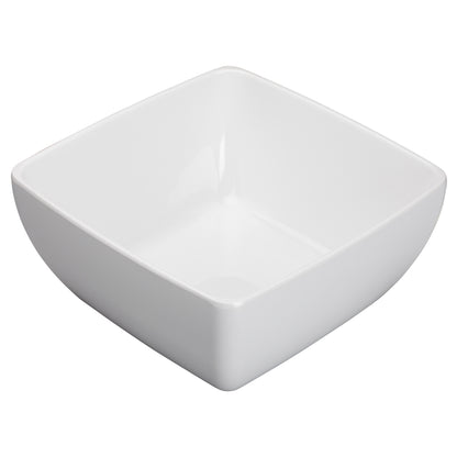 WDM009-205 - 10" Melamine Square Bowl, White, 6pcs/case