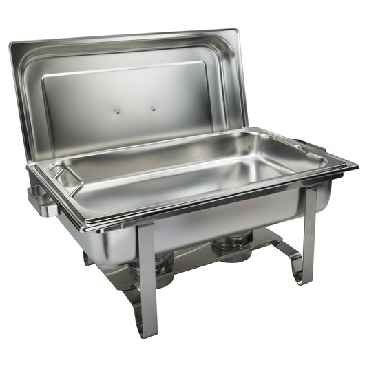 C-2080B - Get-A-Grip 8 Quart Full-Size Chafer, Stainless Steel