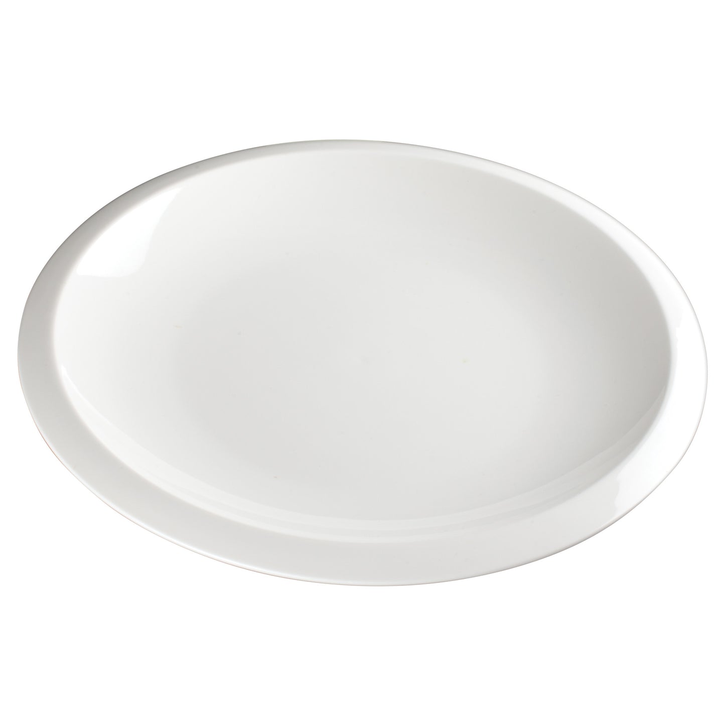 WDP006-203 - 12-1/2"Dia. Porcelain Round Platter, Creamy White, 12 pcs/case
