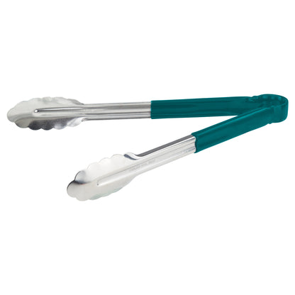 UT-12HP-G - Heavy-Duty Utility Tongs with Plastic Handle - 12", Green