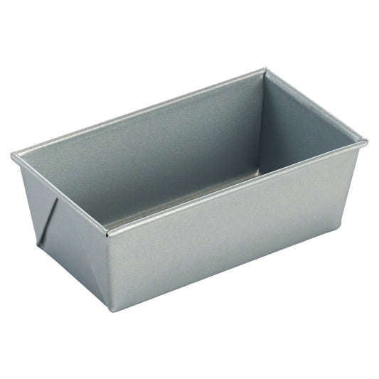 HLP-53 - Aluminized Steel Loaf Pans with Silicone Glaze - 3/8 lb, 5-5/8" x 3-1/8" x 2-1/4"