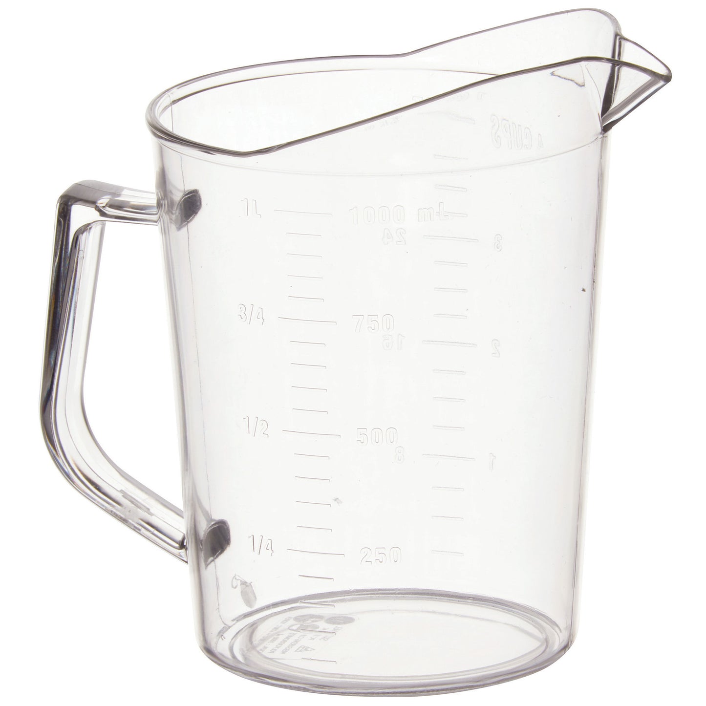 PMU-100 - Polycarbonate Measuring Cup - 1 Quart