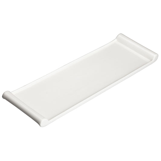 WDP017-115 - 12" x 3-3/4" Porcelain Rectangular Platter, Bright White, 24 pcs/case