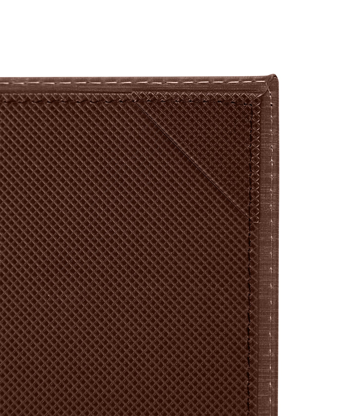 LMD-814BN - Two-View Menu Cover - Brown, 8-1/2" x 14"