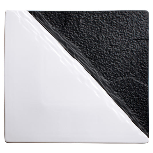 WDP023-204 - Visca Porcelain Square Platter, Black & White - 11"