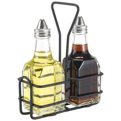 WH-3K - Black Cruet Rack for 6 oz Oil/Vinegar Bottles