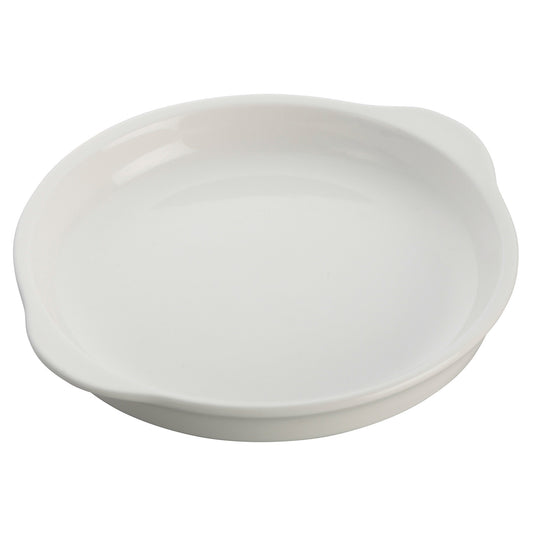 WDP018-103 - 8-3/4" Porcelain Round Dish, Bright White, 24 pcs/case