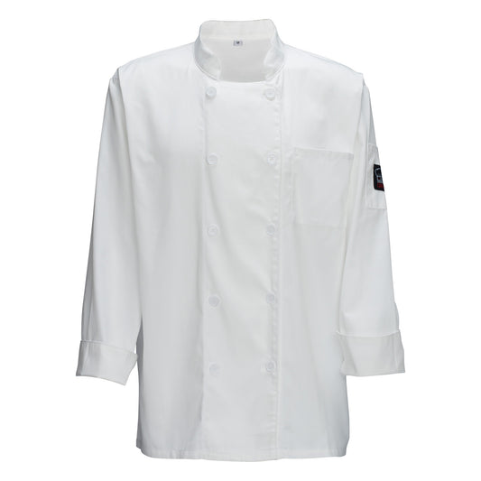 UNF-5WL - Universal Fit Chef Jacket, White - Large