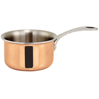 DCSP-3C - Mini 3.5" Sauce Pan, Copper Plated, 11 oz