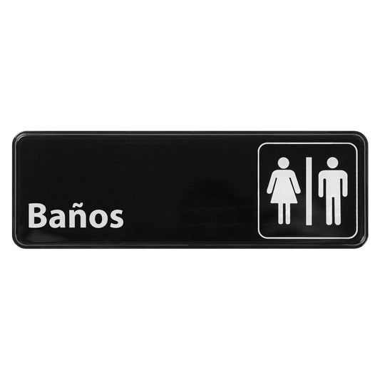 SGN-362 - Information Signs, 9"W x 3"H, Spanish - SGN-362 - Restrooms