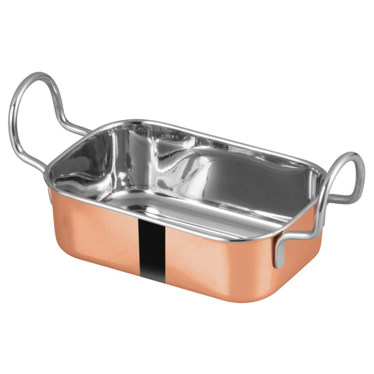 DDSB-204C - Mini Roasting Pan, Copper-Plated - 5-3/4" x 3-3/4"