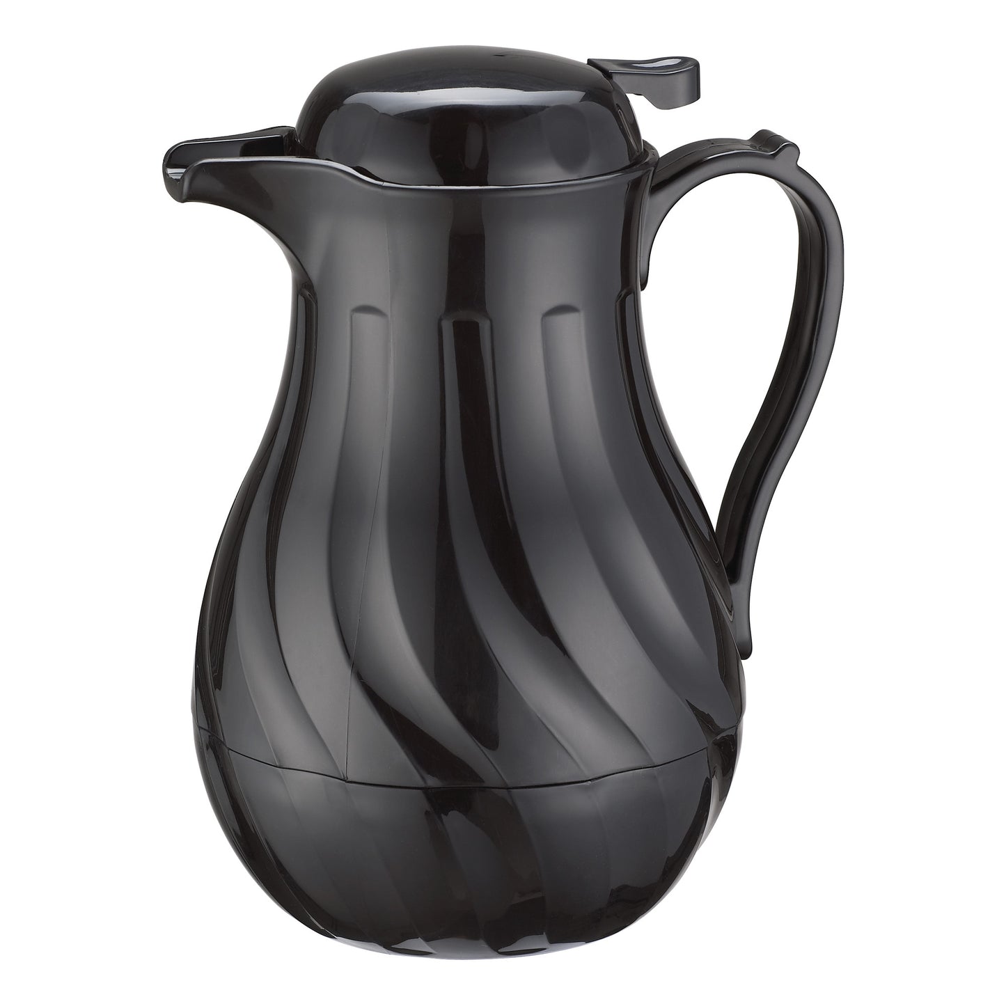 VSW-64K - Swirl Pattern Push Button Insulated Beverage Server - Black, 64 oz