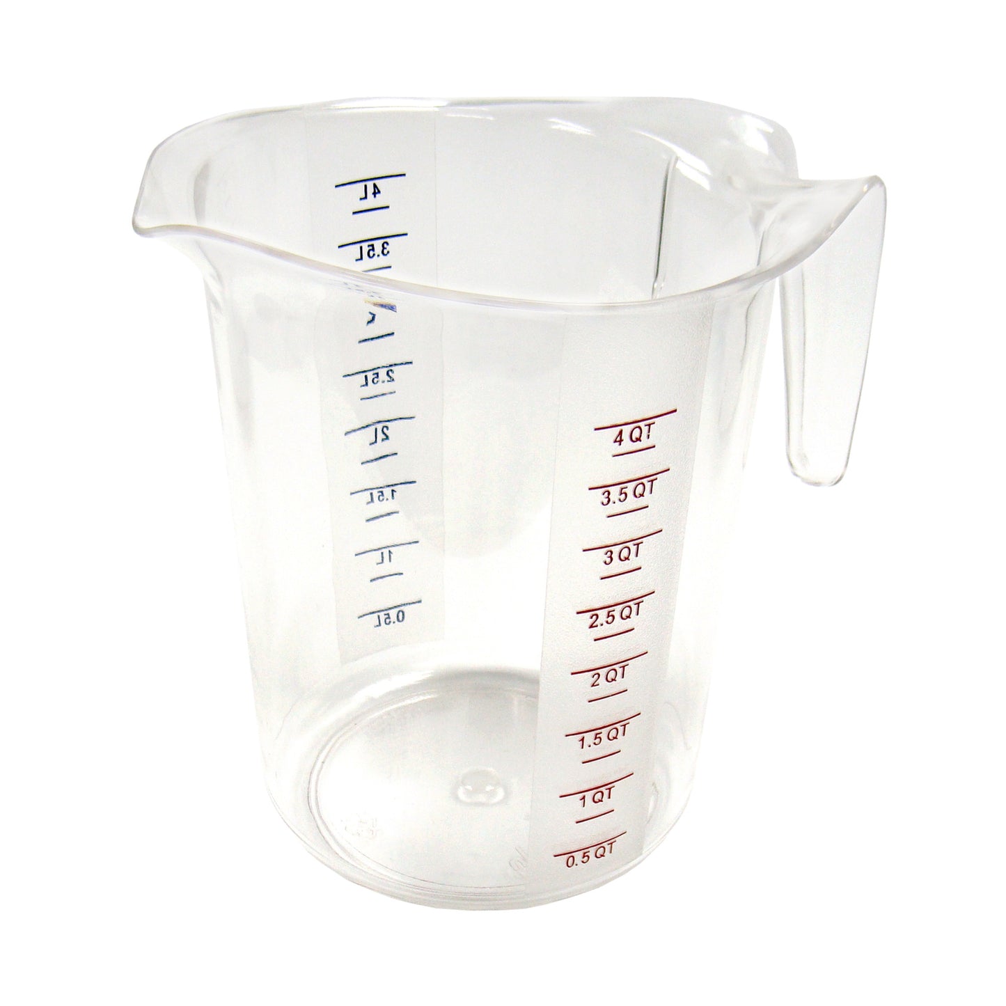 PMCP-400 - Polycarbonate Measuring Cup with Color Graduations - 4 Quart